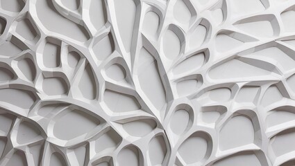 Obraz premium Parametric metallic Voronoi facade