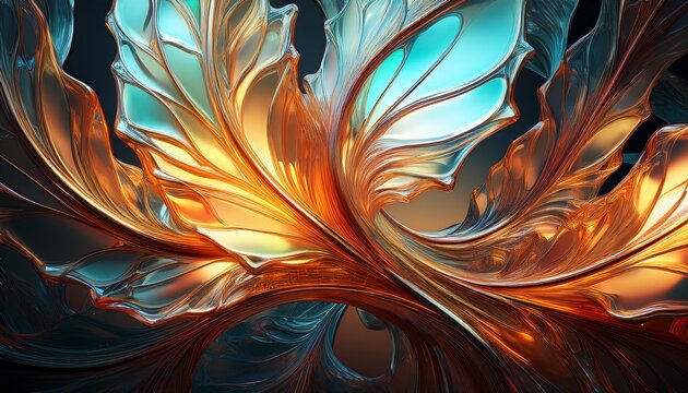 Abstract Background With Reeded Glass Effect D Render