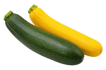 Green and yellow summer squash close up © GoshaMovies