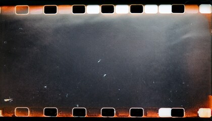 Fototapeta premium film noise texture and background old film frame from analog retro film roll photo texture with grain and scratches for vintage effect with damaged film burn look