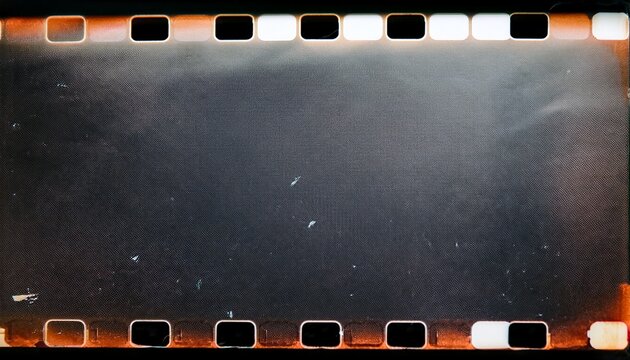 film noise texture and background old film frame from analog retro film roll photo texture with grain and scratches for vintage effect with damaged film burn look