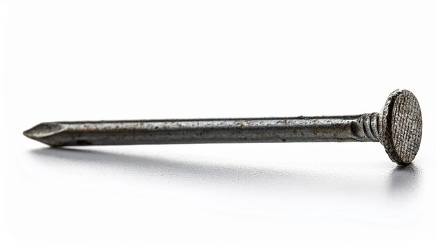 old nail head isolated on white background