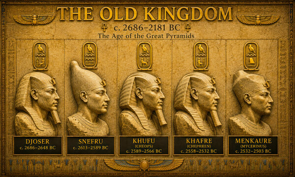 The Old Kingdom of Ancient Egypt Educational Historical Poster