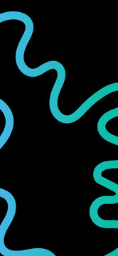 Colorful gradient wavy lines on design element