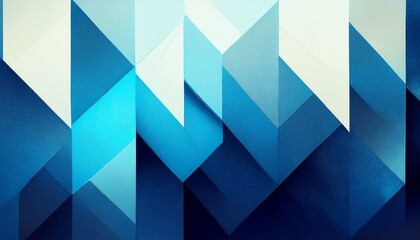 Obraz premium Grainy Geometric Blue White Glitch Rectangle Shape Layered Bright Gradient Keynote Abstract Background