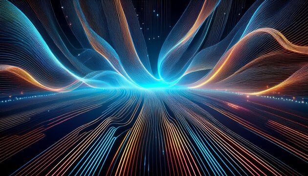 Abstract Digital Data Stream Background