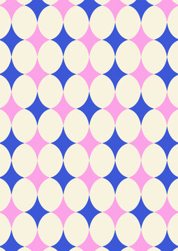 Abstract vertical background with rhombuses. Vibrant contemporary modern pattern with geometric diamond shapes