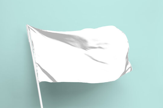 Waving flag png mockup, transparent design