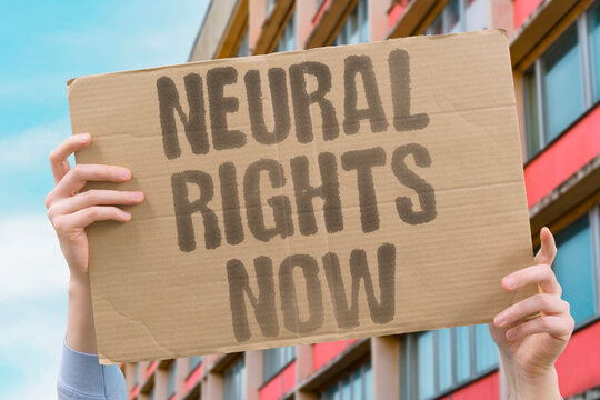 "Neural rights now" Protections for brain data are urgent. URGENT. PROTECTION. BRAIN. DATA. PRIVACY.