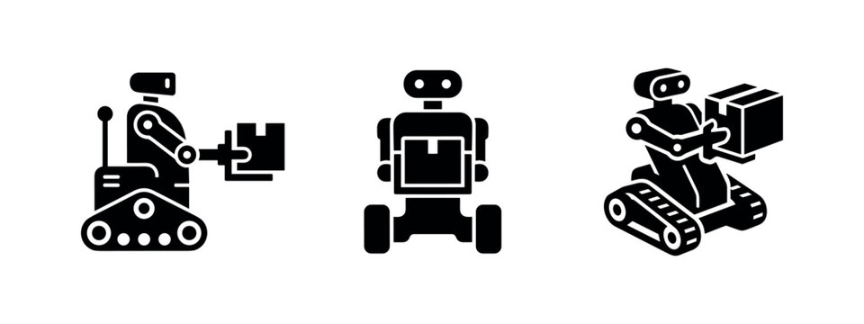 Autonomous Delivery Robot Silhouettes for Logistics