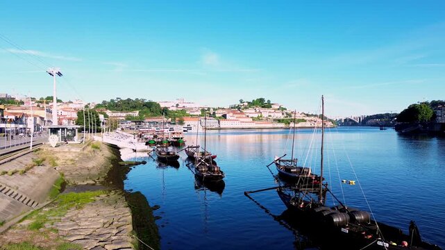 View on Douro River in Porto, Portugal 2