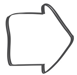 Fototapeta premium Bold Arrow Pointer Direction Vector Icon