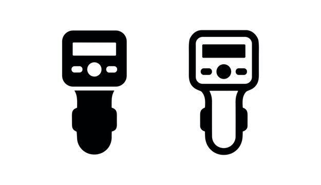 Car Key Fob or Remote Control Icon for Vehicle Access