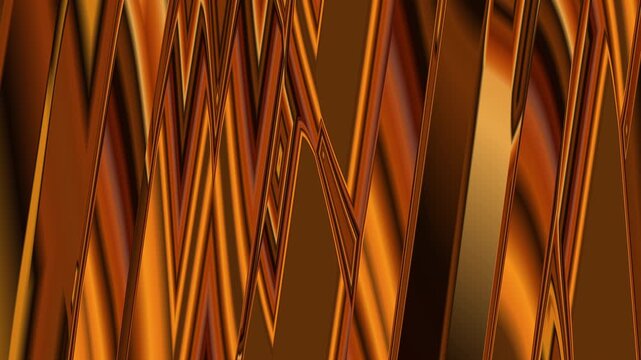 Video Background Antique Copper Golden Geometric Zig Zag Lines Pixel Pattern Glitch Abstract Layer