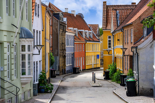 Haderslev/Hadersleben, Syddanmark, D&auml;nemark. Historische Stadtszene