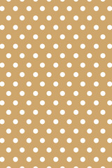 Cute polka dot background, brown pattern © Rawpixel.com
