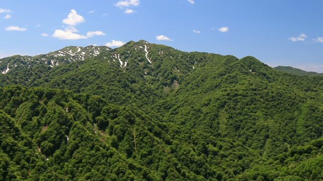 天狗岳と向白神岳と双耳峰