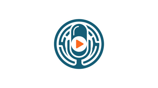 Play Button in a Circular Maze.