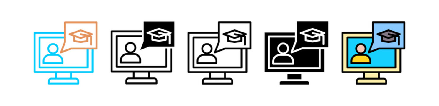 E Learning multyple icon