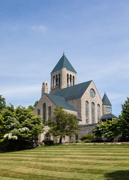 Gothic and Romanesque cathedral in Bryn Athyn Pennsylvania