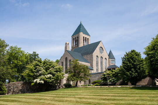 Gothic and Romanesque cathedral in Bryn Athyn Pennsylvania
