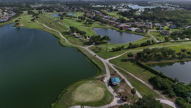 residential developments and golf course community in Palmetto, Florida near Moccasin Wallow road