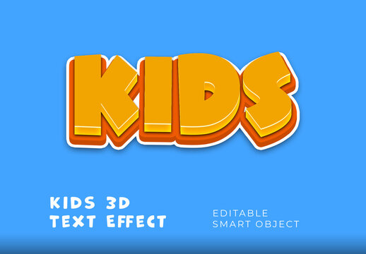 Kids 3D Text Effect