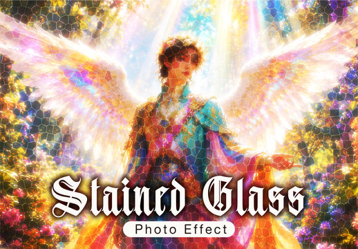 Stained Glass Photo Effect