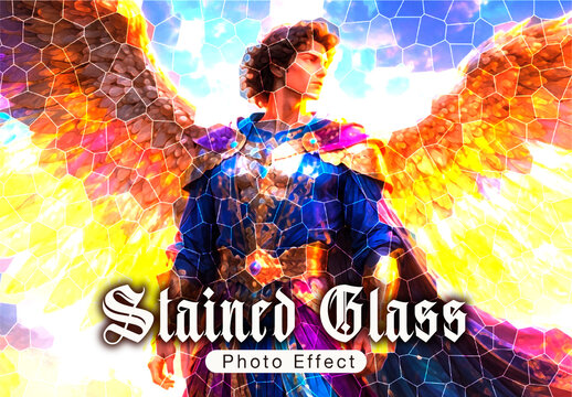 Stained Glass Photo Effect