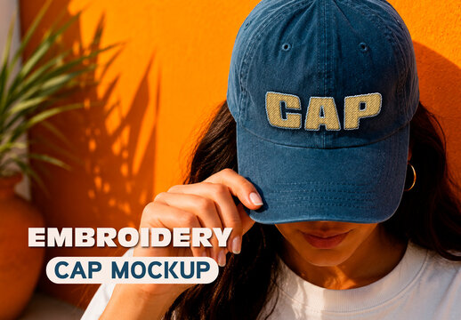 Embroidery Cap Mockup