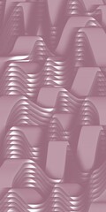 Obraz premium Stacked Pink Coins in Water Reflection Minimalist Composition