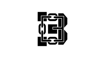 Large Letter B Logo Design. © Entri