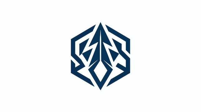 Geometric shapes forming a logo.