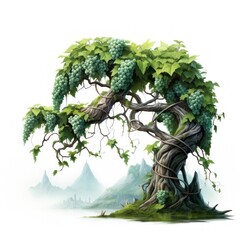 Fototapeta premium Vineyard outdoors nature plant.