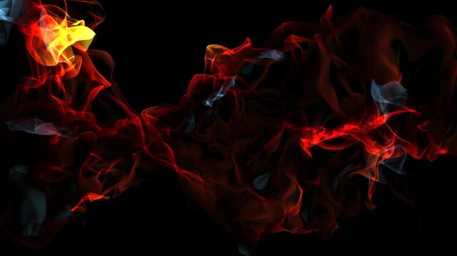 A dynamic animation of stylized flame waves. Perfect for concepts of energy, powerful processing, advanced computer graphics, and creative marketing campaigns.