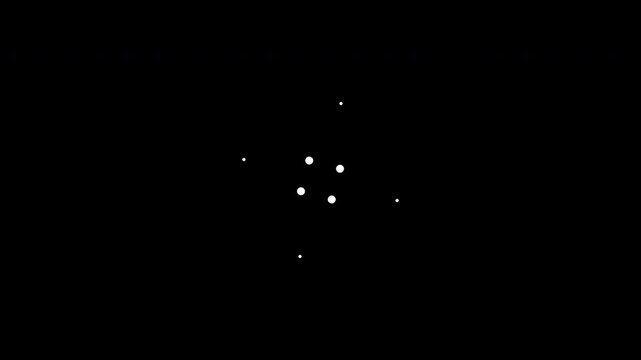 Minimalist pulsing dot coordinates overlay on a black background. Designed for user interface design, sci-fi HUD layouts, data tracking, and targeting systems.