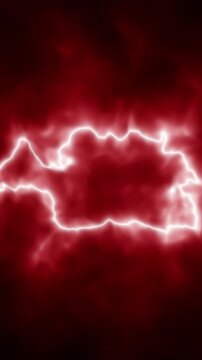 Vertical stylized red smoky background with shifting energy fields. Ideal for cyber security alerts, tech presentations, server infrastructure, and mobile loops.