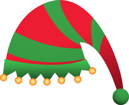 Christmas Elf Hat Illustration