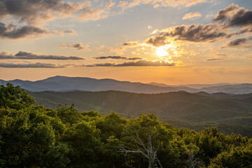 Naklejka premium flat top mountain trail