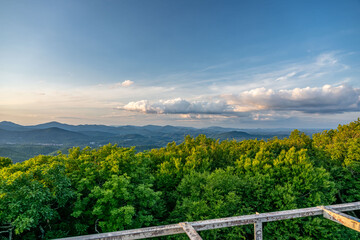 Fototapeta premium flat top mountain trail