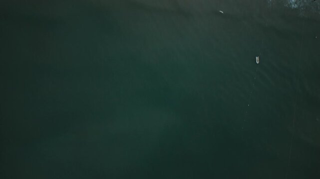 Above View Of Beach With Calm Waves At My Khe In Da Nang, Vietnam. Aerial Shot