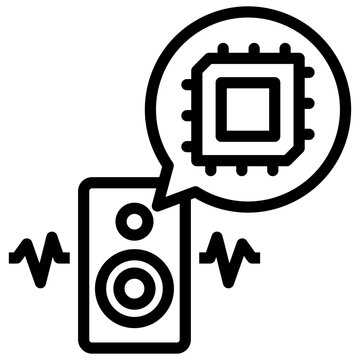 Ai Smart Speaker Icon