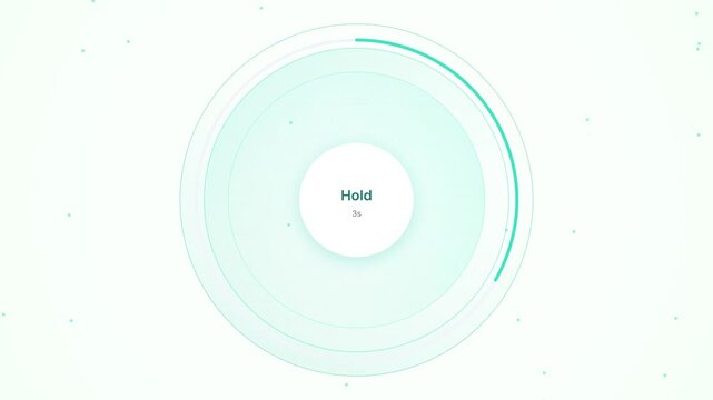 Mindfulness Breathing Exercise Meditation Fitness UI Component Animation Loop Seamless