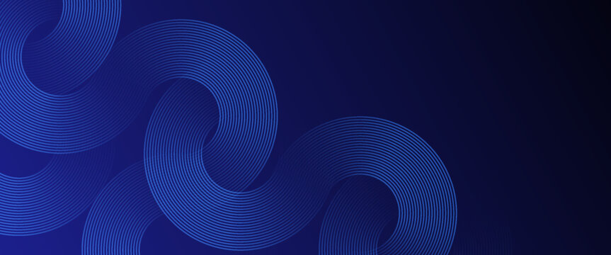 Blue abstract background. Geometric lines pattern. Modern shiny blue gradient lines. Futuristic technology graphic design. Suit for business, cover, header, wallpaper, corporate, website, flyer