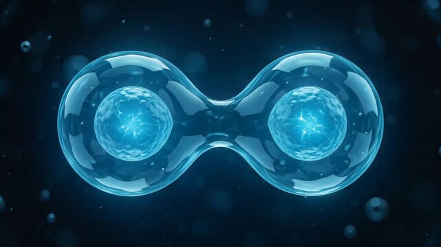 Biological stem cell mitosis and pluripotent spherical cellular cleavage