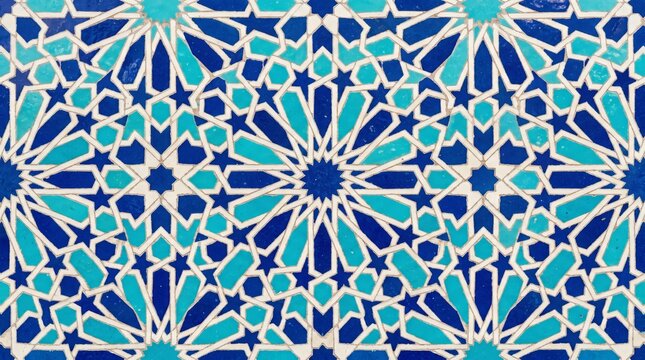 Moroccan tile pattern with moroccan seamless geometric background ornamental decorative