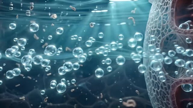 Carbon dioxide tissue effervescence and capillary boundary gas exchange