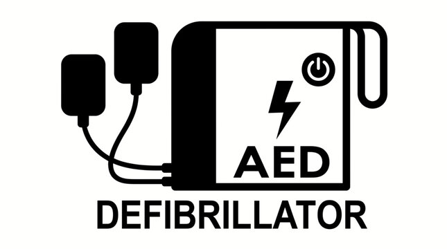 AED Defibrillator Line Icon