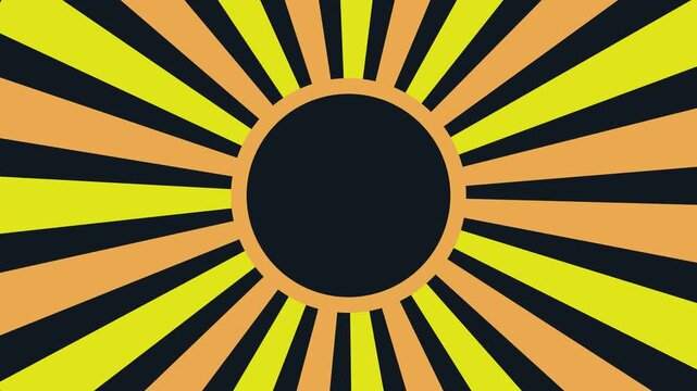 Vibrant Sunburst Design with Yellow Orange Rays
