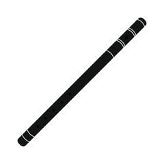 Flute cartoon vector. flute isolated on white background, © Supakorn